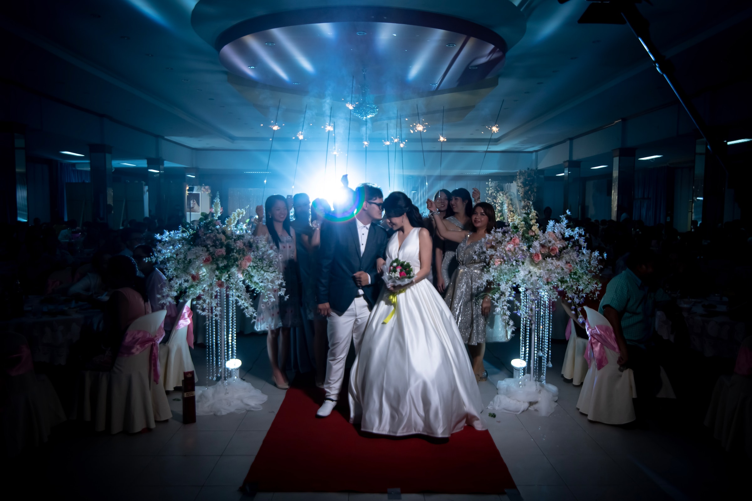 Bride and groom on the dance floor